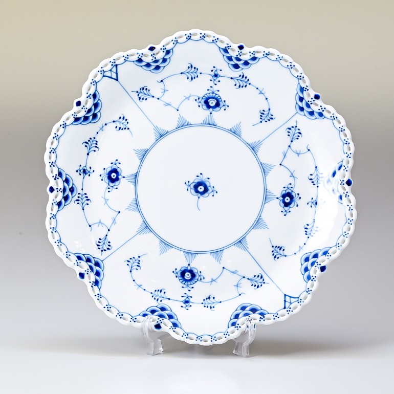 ロイヤルコペンハーゲン ROYAL COPENHAGEN ブルーフルーテッド フルレース プレート ディッシュ ケーキ皿 1103422 1017233 北欧食器 洋食器 【スペシャルラッピング660円(別売り)】