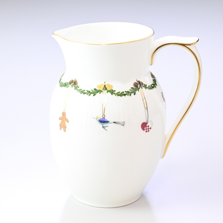 ロイヤルコペンハーゲン ROYAL COPENHAGEN スターフルーテッド クリスマス ジャグ 容量900ml 2503442 日本未発売 1017447 北欧食器 洋食器 【スペシャルラッピング660円(別売り)】