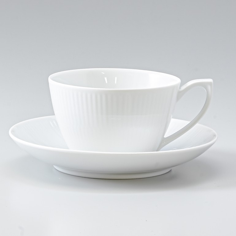 ロイヤルコペンハーゲン ホワイトフルーテッド ティーカップ