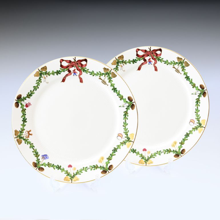 2枚セット ロイヤルコペンハーゲン ROYAL COPENHAGEN スターフルーテッド プレート フラットプレート 27cm 2503627 1017457 北欧食器 洋食器 【スペシャルラッピング660円(別売り)】