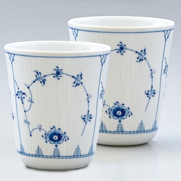 2個セット ロイヤルコペンハーゲン ブルーフルーテッド プレイン スタイルカップ 湯呑み サーマルマグ 300ml 1101499 1024749 北欧食器 洋食器 【スペシャルラッピング660円(別売り)】