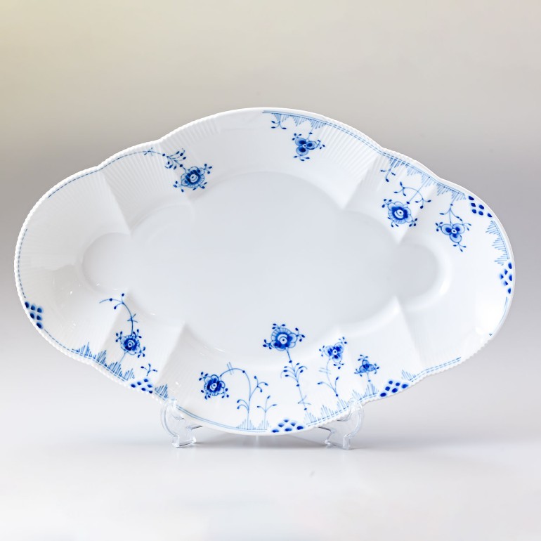 ロイヤルコペンハーゲン　皿2枚セット　ブルーエレメンツオーバルディッシュ23cm ブルーエレメンツ オーバルディッシュ 23cm|ロイヤル
