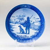 ロイヤルコペンハーゲン イヤープレート 1984年 昭和59年 皿立て付き