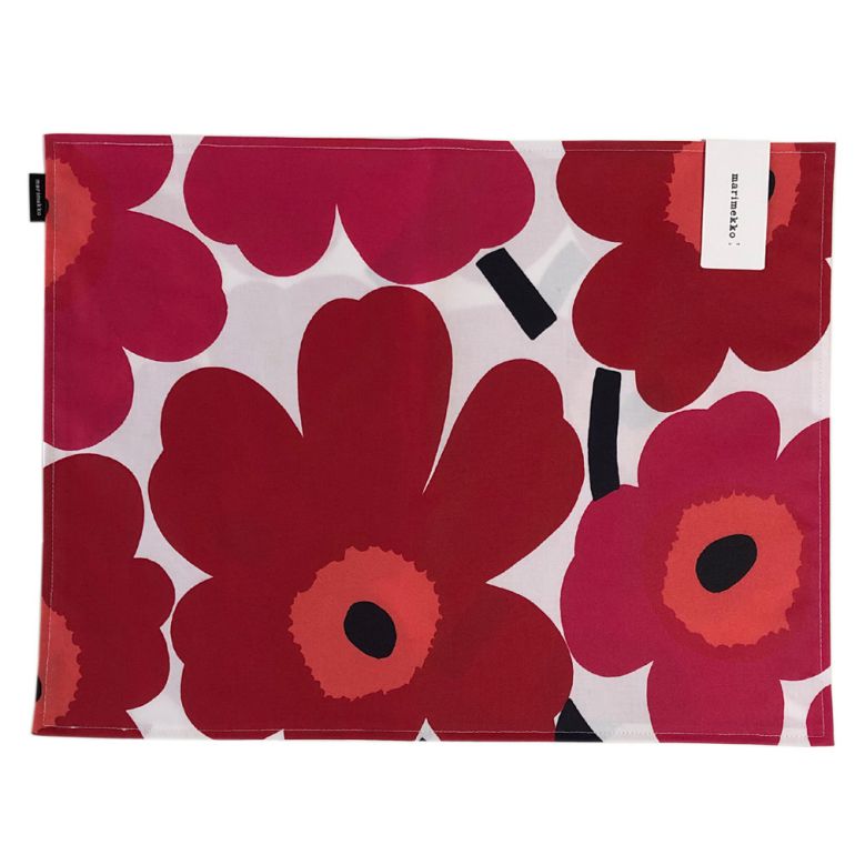 マリメッコ marimekko プレイスマット ランチョンマット PIENI UNIKKO ピエニ ウニッコ ホワイト×レッド 069858 001 北欧雑貨 北欧デザイン