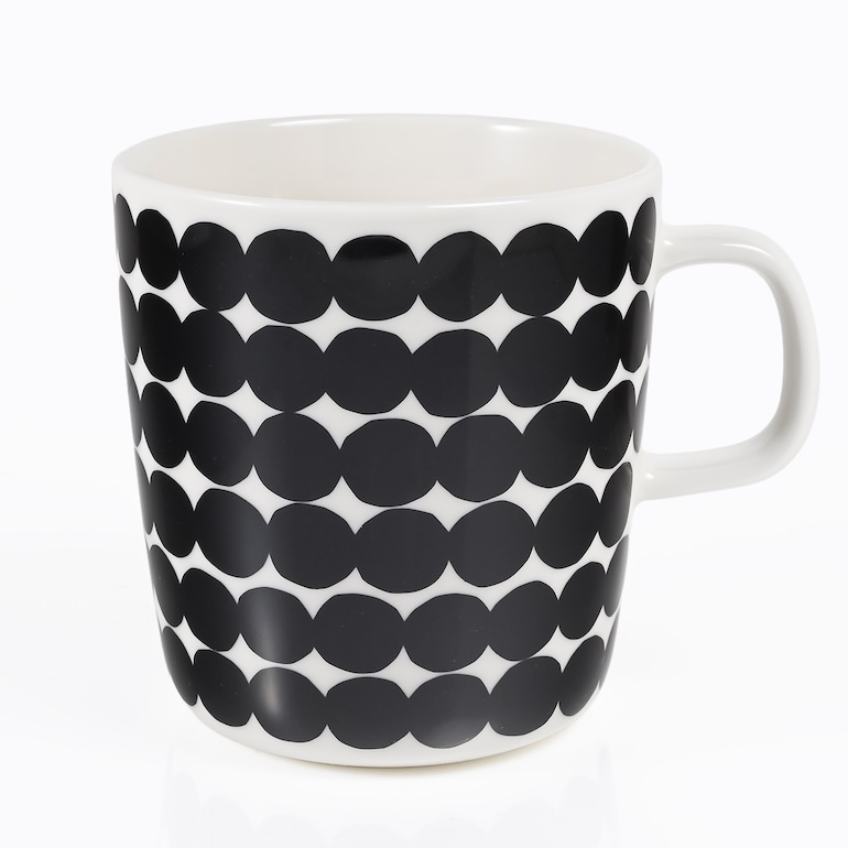 【名入れ可有料】マリメッコ marimekko マグカップ ビッグサイズ 400ml ラシィマット RASYMATTO ブラック 067497 190 北欧食器 洋食器【スペシャルラッピング660円(別売り)】
