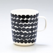 マリメッコ Marimekko マグカップ コップ 250ml 食器 SIIRTOLAPUUTARHA シイルトラプータルハ ホワイト×ブラック 063296 190 名入れ可有料 北欧食器 洋食器【スペシャルラッピングB対応(別売り)】