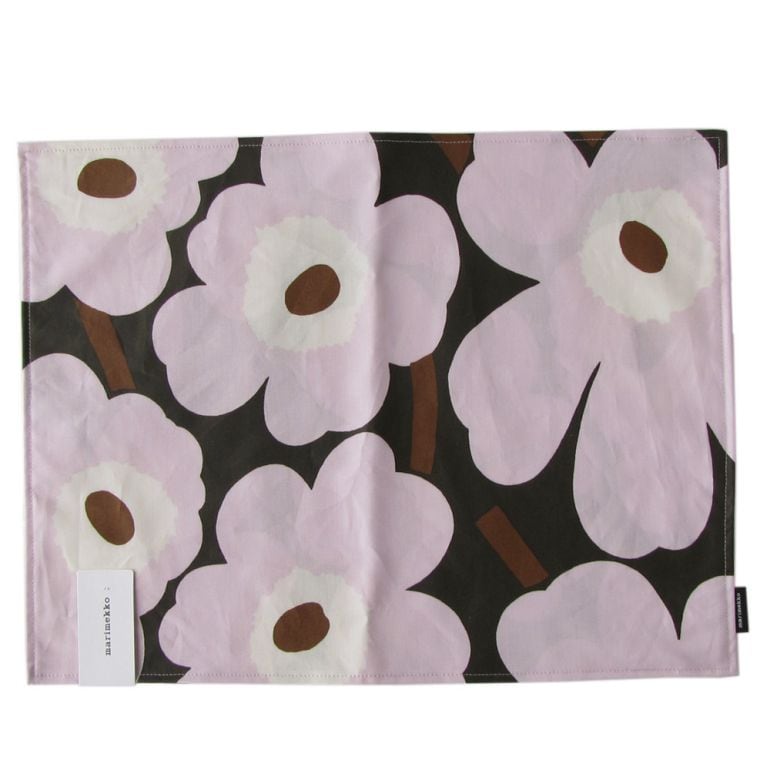 マリメッコ marimekko プレイスマット ランチョンマットPIENI UNIKKO ウニッコ ダークグリーン×ピンク×ブラウン 069831 638 北欧雑貨 北欧デザイン