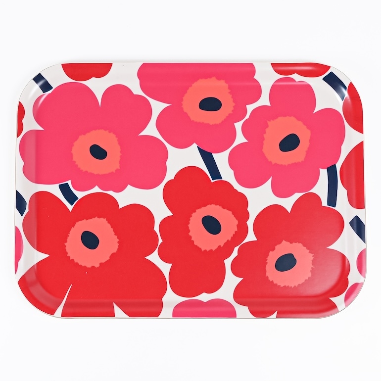 マリメッコ marimekko トレイ お盆 MINI UNIKKO ミニウニッコ ホワイト