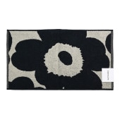 マリメッコ marimekko タオル ゲストタオル フェイスタオル 30×50cm UNIKKO ウニッコ ブラック×ベージュ 063631 980 刺しゅう可有料 北欧雑貨 北欧デザイン 【スペシ