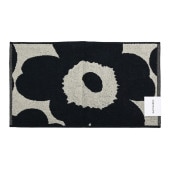 マリメッコ marimekko タオル ゲストタオル フェイスタオル 30×50cm UNIKKO ウニッコ ブラック×ベージュ 063631 980 刺しゅう可有料 北欧雑貨 北欧デザイン 【スペシャルラッピングB対応(別売り)】