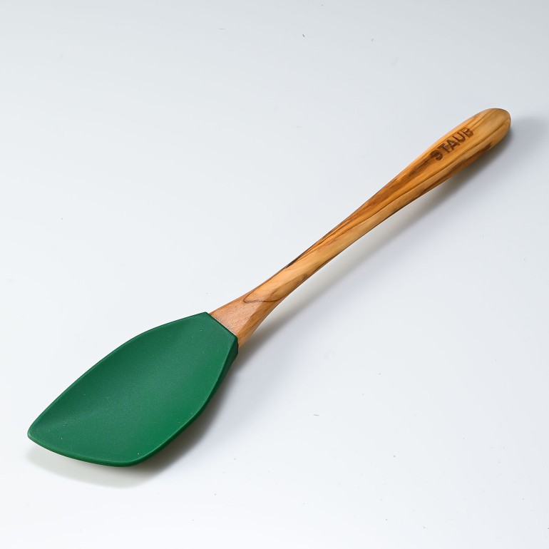 ストウブ staub スパチュラ シリコン スプーン ヘラ オリーブウッド グリーン 調理器具 キッチン用品 40509-243-0 6552585 洋食器