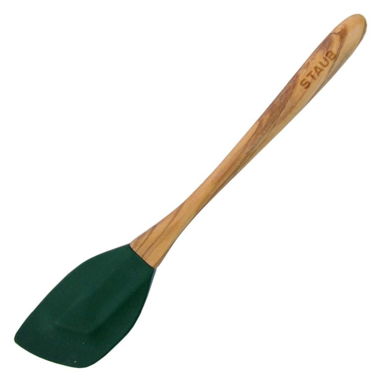 ストウブ staub スパチュラ シリコン ヘラ Sサイズ オリーブウッド グリーン 調理器具 キッチン用品 40509-244-0 6553185 洋食器