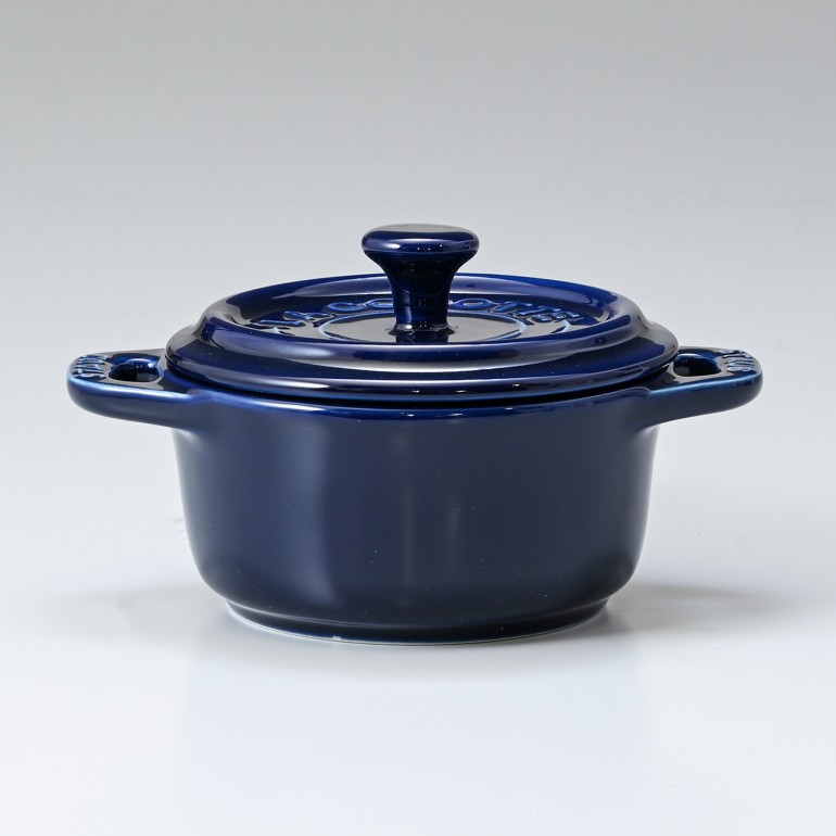 ストウブ staub 鍋 セラミック 10cm ミニココット ラウンド グランブルー 40510 786 0 洋食器
