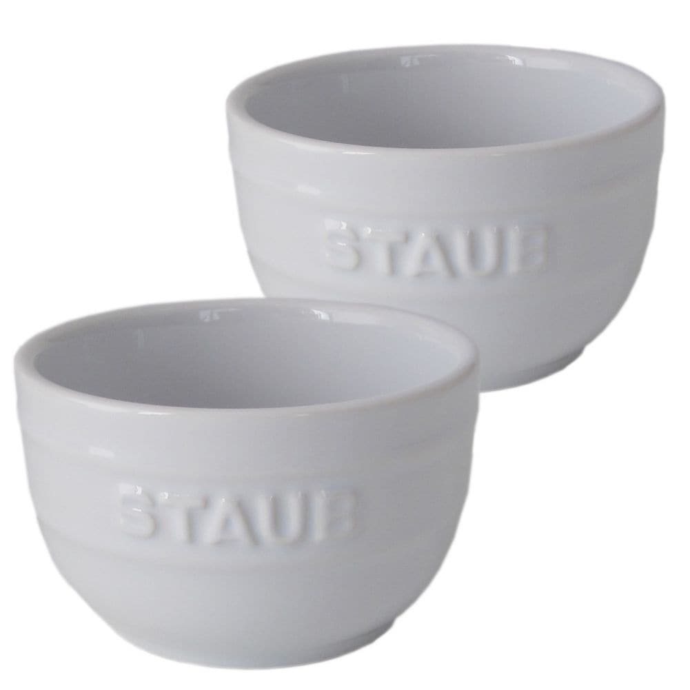 ストウブ staub ラムカン ペア セラミック ボウル 9cm 2個セット ホワイト 40511 136 0 洋食器