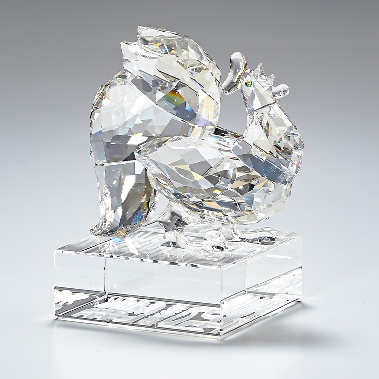 スワロフスキー SWAROVSKI フィギュリン 十二支 酉 鳥 鶏 ROOSTER