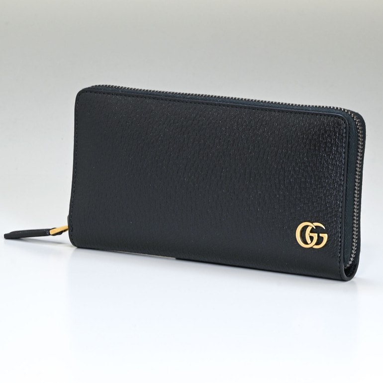 グッチ GUCCI 財布 長財布 ラウンドファスナー メンズ GG DOLLAR ダラーカーフ ブラック 428736 DJ20T 1000 【スペシャルラッピング660円(別売り)】