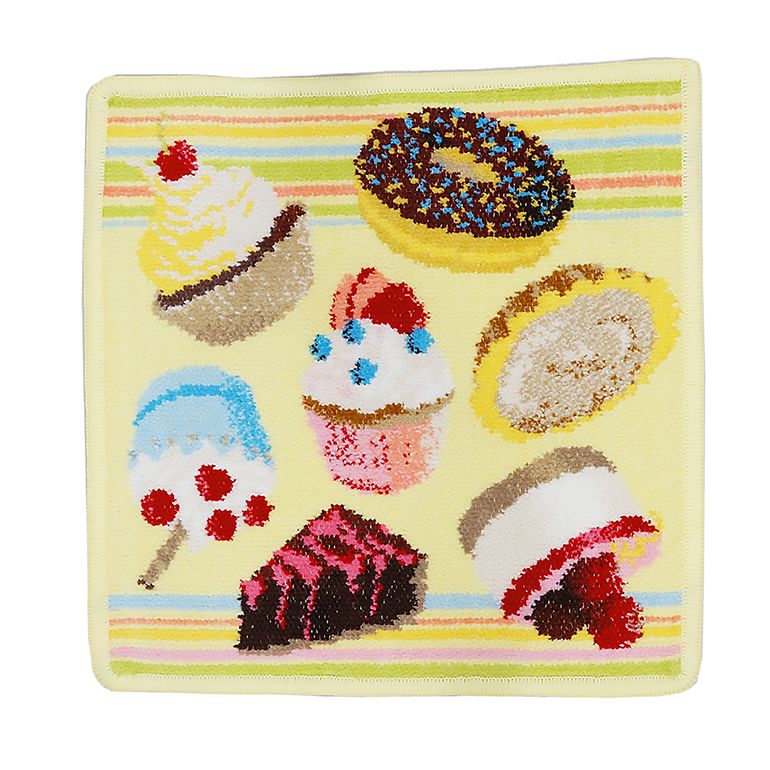 フェイラー FEILER ハンカチ ハンドタオル 25cm レディース CUPCAKES カップケーキ レモン イエロー 刺しゅう名入れ可有料 名入れギフト 【スペシャルラッピングB対応(別売り)】