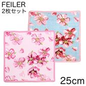 フェイラー FEILER ハンカチ ハンドタオル 25cm レディース チェリー