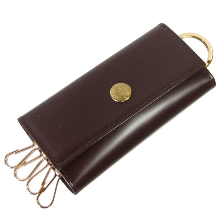 エッティンガー ETTINGER キーケース メンズ ブライドルレザー バイカラー BH840AJR NUT ナッツ イニシャル箔押し名入れ可有料 【スペシャルラッピング660円(別売り)】