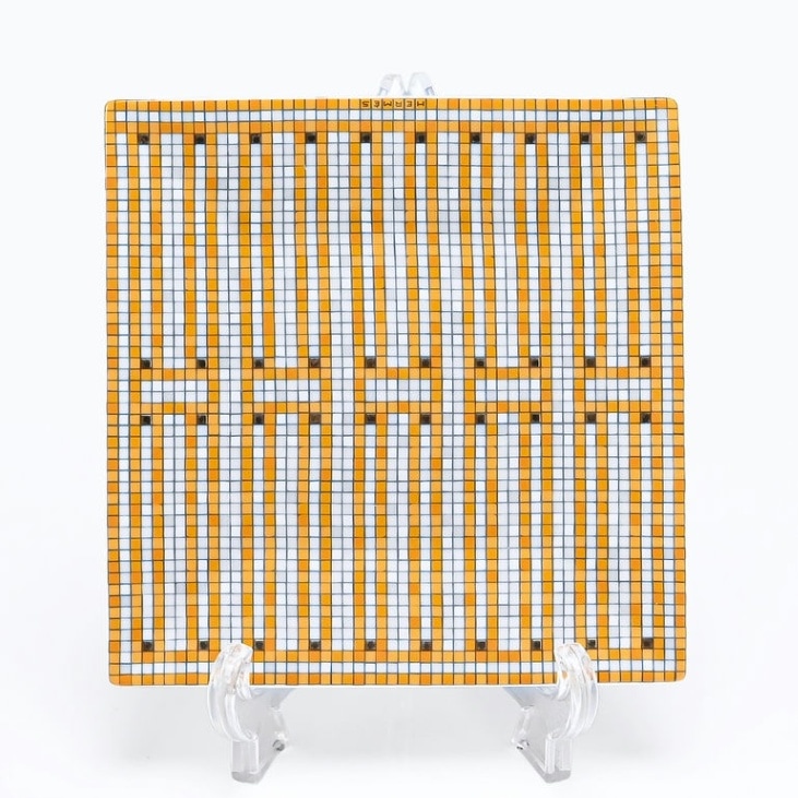 エルメス HERMES モザイク ヴァンキャトル 26042P 11cm プチカレ スクエアプレート No.2 洋食器 名入れ可有料  【スペシャルラッピング660円(別売り)】