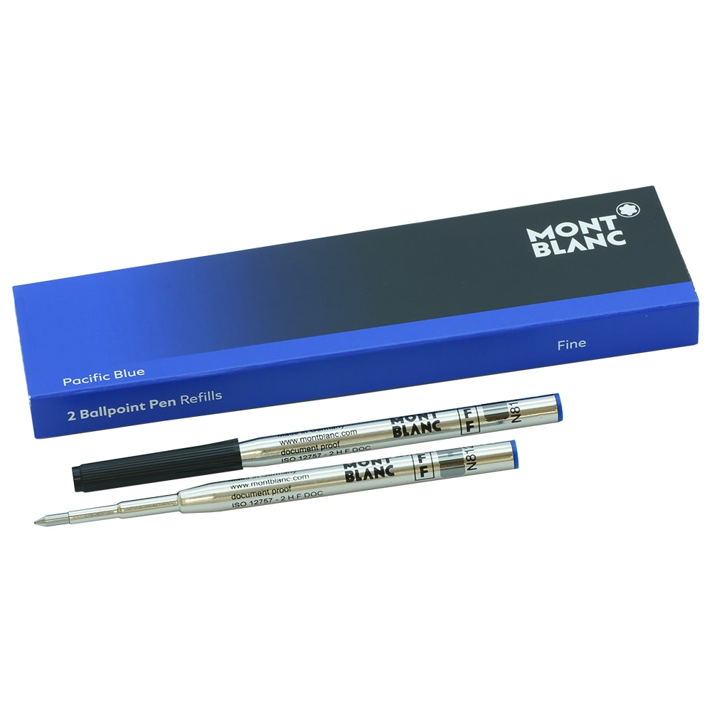 モンブラン ボールペン リフィル 替芯 F 細字 2本 パシフィックブルー 116212