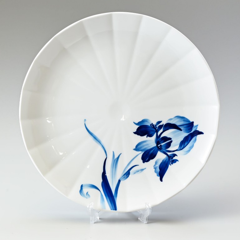 ロイヤルコペンハーゲン ブロムスト プレート アイリス 27cm 1025321（2902627） 名入れ可有料 ※名入れ別売り 北欧食器 洋食器 ROYAL COPENHAGEN【スペシャルラッピング660円(別売り)】