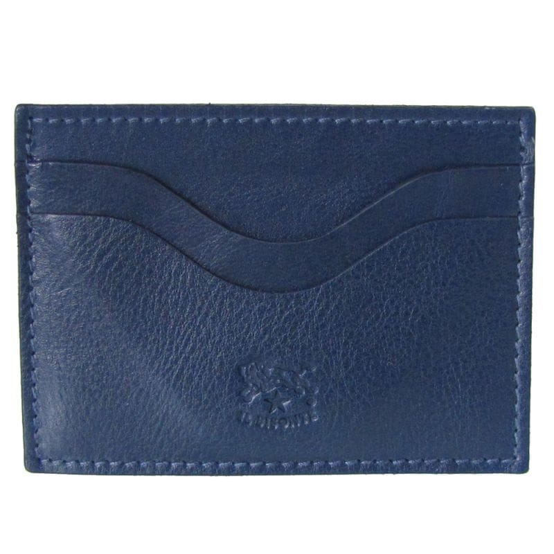 【名入れ可有料】 イルビゾンテ IL BISONTE カードケース メンズ レディース バケッタレザー BLU ブルー C1167 EP 866【スペシャルラッピング660円(別売り)】