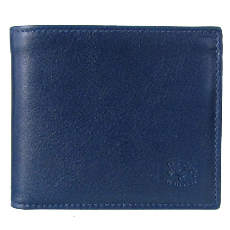 イルビゾンテ IL BISONTE 財布 二つ折り財布 メンズ バケッタレザー BLU ブルー C0487MP 866【スペシャルラッピング660円(別売り)】
