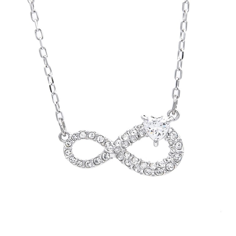 Swarovski Infinity ネックレス, インフィニティ, ホワイト