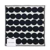 マリメッコ marimekko タオル ハンドタオル ミニタオル ハンカチ 30×30cm Rasymatto ラシィマット ブラック×ホワイト 068762(73020 073020) 190 刺しゅう可有料 北欧雑貨 北欧デザイン 【スペシャルラッピングB対応(別売り)】