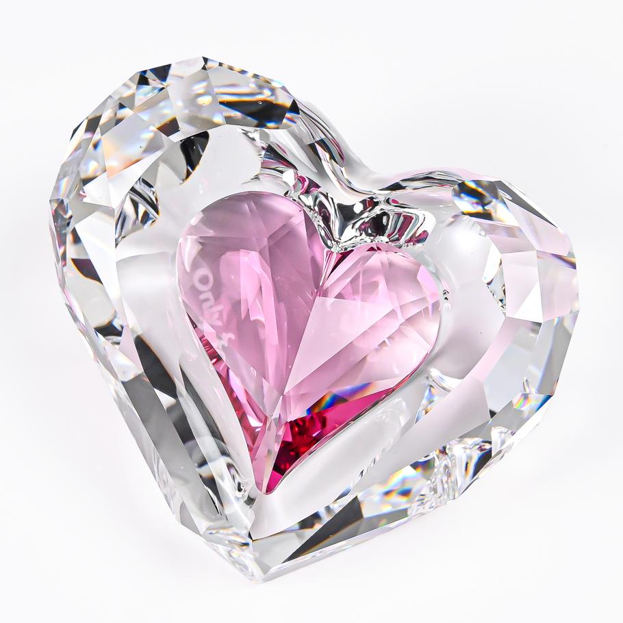 名入れ対応 スワロフスキー SWAROVSKI フィギュリン ハート ONLY FOR YOU フィギュア 5428006 インテリア オブジェ 置物【スペシャルラッピング660円(別売り)】
