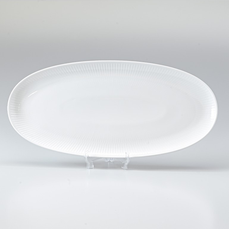 ロイヤルコペンハーゲン ホワイトフルーテッド ロングオーバル ディッシュ 37cm 2408359(1052388) 日本未発売 北欧食器 洋食器 ROYAL COPENHAGEN名入れ可有料 【スペシャルラッピング660円(別売り)】