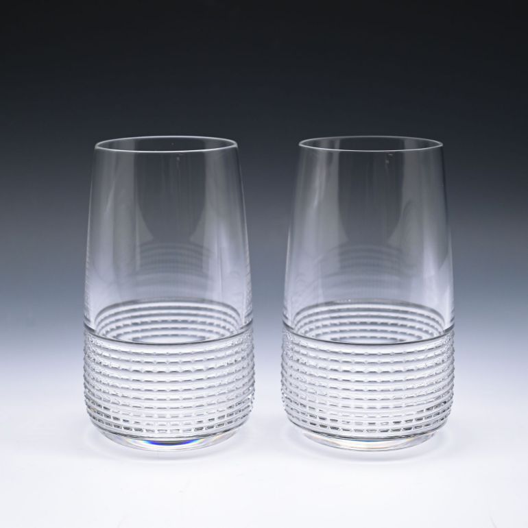 名入れ対応 エルメス HERMES グラス 新品 ハイボール タンブラー ペア 400ml アンテルヴァル INTERVALLE クリスタル 010253P2 洋食器  【スペシャルラッピング660円(別売り)】