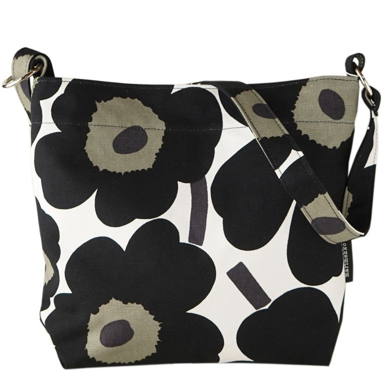 マリメッコ marimekko バッグ ショルダーバッグ Pieni Unikko Venni ウニッコ ホワイト×ブラック 048296 030 北欧雑貨 北欧デザイン