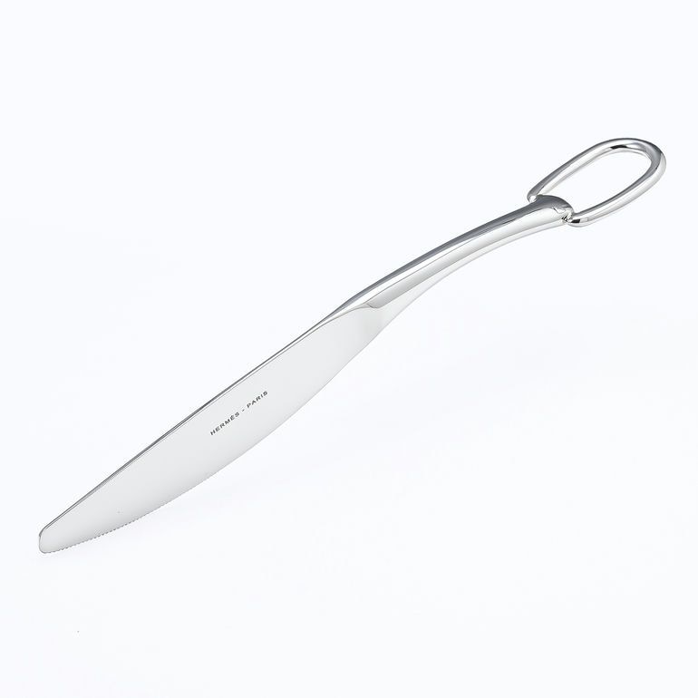 エルメス HERMES デザートナイフ 新品 アトラージュ カトラリー ステンレススティール 6009P シルバー 洋食器