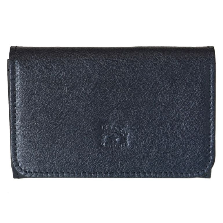イルビゾンテ IL BISONTE カードケース メンズ レディース 名刺入れ バケッタレザー NAVY ダークネイビー C0470 P 137【スペシャルラッピング660円(別売り)】