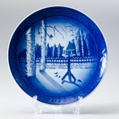 ロイヤルコペンハーゲン イヤープレート 2008年 平成20年 皿立て付き