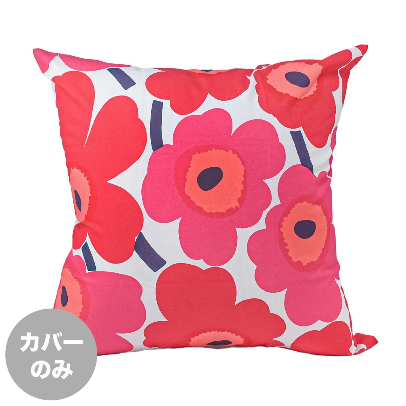 マリメッコ marimekko クッションカバー 50×50cm Pieni Unikko ウニッコ レッド×ホワイト 064163 001 ※ヌードクッション別売り 北欧雑貨 北欧デザイン【スペシャルラッピング660円(別売り)】