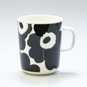 【名入れ可有料】マリメッコ marimekko マグカップ コップ 250ml 食器 UNIKKO ウニッコ ブラック×ホワイト 070741 190 北欧食器 洋食器【スペシャルラッピング660円(
