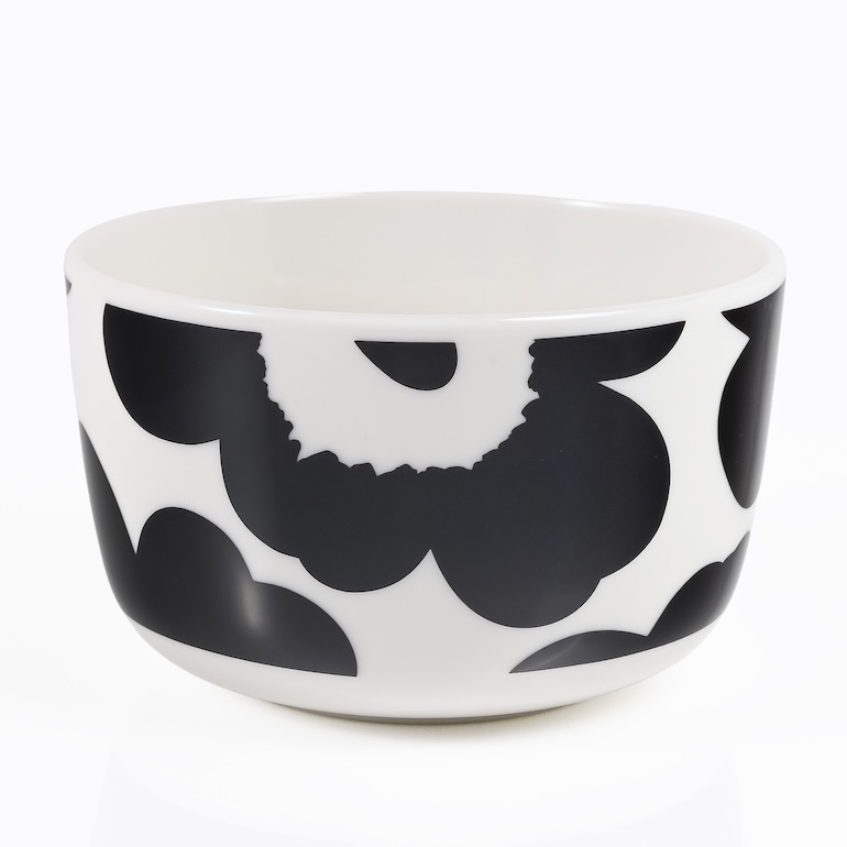 【名入れ可有料】マリメッコ marimekko ボウル 9.5cm 食器 深鉢 UNIKKO ウニッコ ブラック×ホワイト 071066 190 北欧食器 洋食器【スペシャルラッピング660円(別売り)】