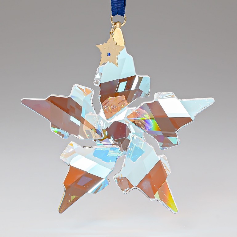 スワロフスキー SWAROVSKI クリスマスオーナメント ブルーオーロラ 30周年記念オーナメント 2021年度限定生産品 5596079 インテリア オブジェ 置物【スペシャルラッピング660円(別売り)】