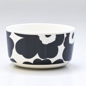 【名入れ可有料】マリメッコ marimekko ボウル 12.5cm 500ml 食器 深鉢 UNIKKO ウニッコ ブラック×ホワイト 070638 190 北欧食器 洋食器【スペシャルラッピング6