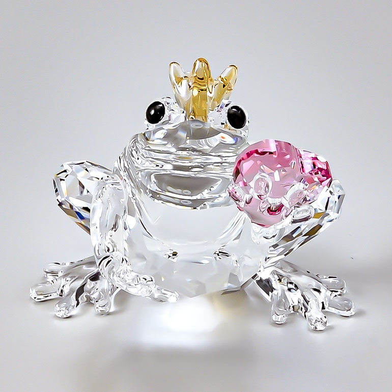 スワロフスキー SWAROVSKI フィギュリン カエルの王子様 FROG PRINCE フィギュア 5492224 インテリア オブジェ 置物【スペシャルラッピングB対応(別売り)】