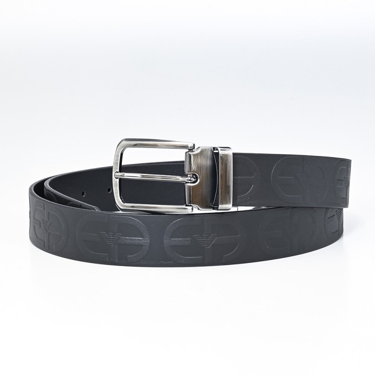 エンポリオ アルマーニ EMPORIO ARMANI ベルト メンズ ブラック 幅3.3cm ストリンガシステム対応 Y4S446 Y031J 80001【スペシャルラッピング660円(別売り)】