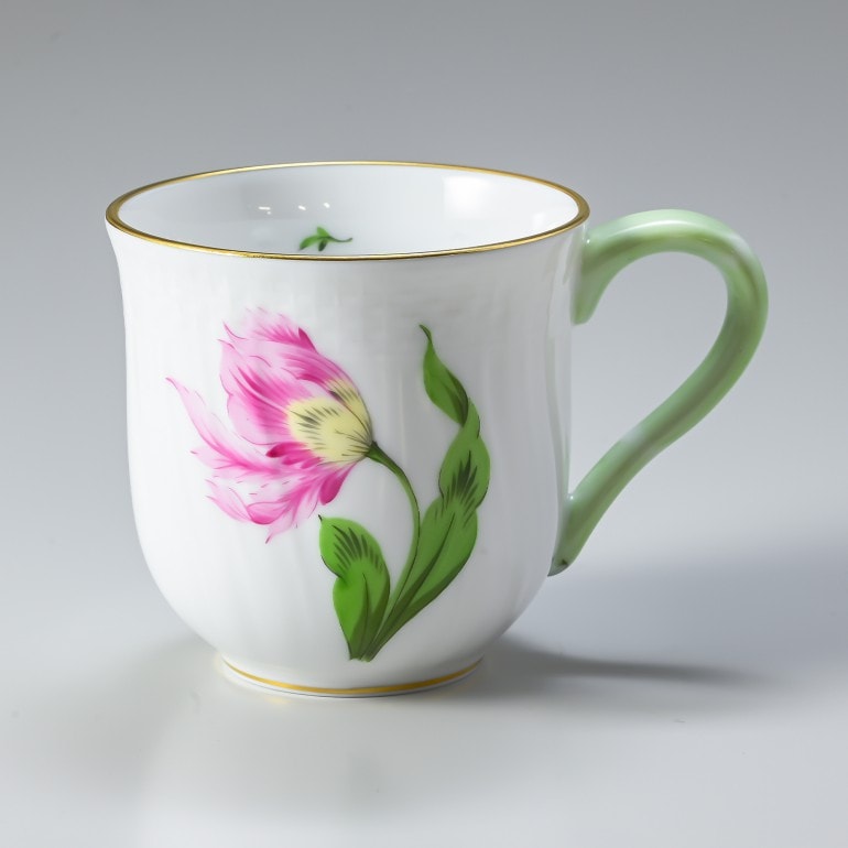 名入れ可有料 ヘレンド マグカップ キティ ピンク マグ 洋食器 手描き 200ml 1739000 KY-2 【01739000-KY-2】【スペシャルラッピング660円(別売り)】