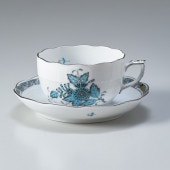 ヘレンド ティーカップ&ソーサー キティ ピンク 洋食器 200ml 手描き