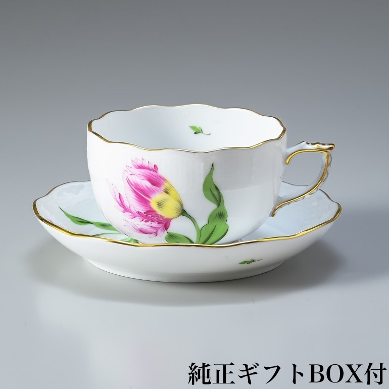純正BOX付 ヘレンド ティーカップ&ソーサー キティ ピンク 洋食器 200ml 手描き 724000 KY-2 【00724000-KY-2】 カップアンドソーサー 【スペシャルラッピング660円(別売り)】