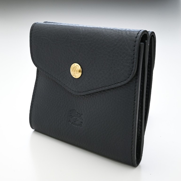 イルビゾンテ IL BISONTE 財布 二つ折り財布 カウハイドレザー NAVY ダークネイビー C0424 P 137【スペシャルラッピング660円(別売り)】