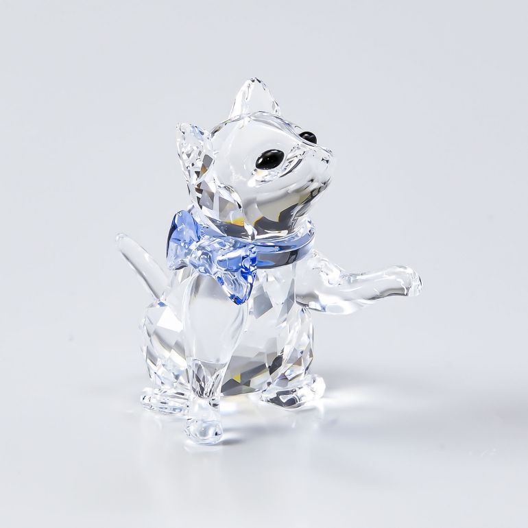 スワロフスキー SWAROVSKI フィギュリン 子ネコ フィギュア 5465837 インテリア オブジェ 置物