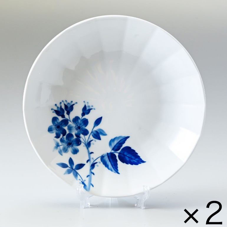 2個セット ロイヤルコペンハーゲン ブロムスト ローズ プレート 24cm 1025322（2901606） 北欧食器 洋食器 ROYAL COPENHAGEN【スペシャルラッピング660円(別売り)】